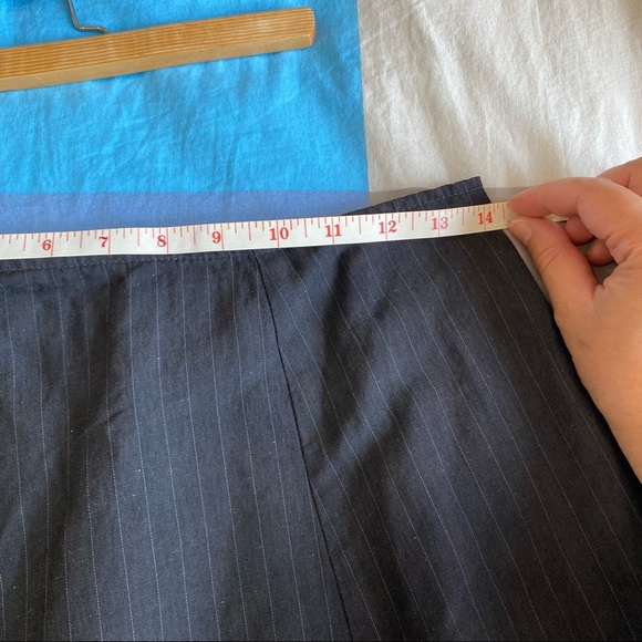 LOUBEN Ruffled Pinstripe Skirt - Picture 4 of 7